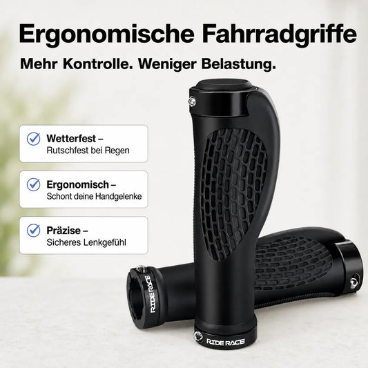 Ergonomische Fahrradgriffe – wetterfest, präzise & handgelenkschonend für mehr Kontrolle und weniger Belastung