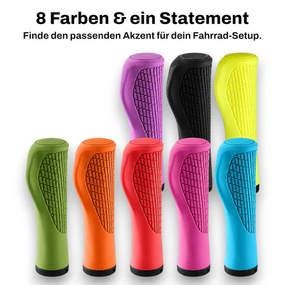 Ergonomische Fahrradgriffe in 8 Farben – mehr Grip, weniger Schmerzen & stylischer Akzent für jedes Fahrrad
