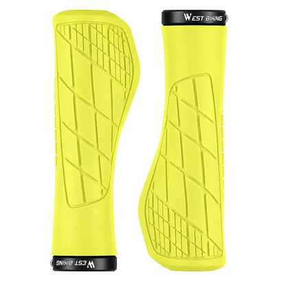 Ergonomische Fahrradgriffe in Gelb – rutschfest, druckentlastend für mehr Grip & weniger Schmerzen am Lenker