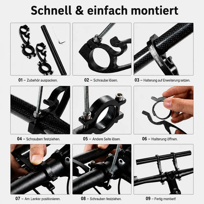 Fahrrad-Lenkererweiterung – schnelle & einfache Montage in 9 Schritten für mehr Platz und Kontrolle am Lenker