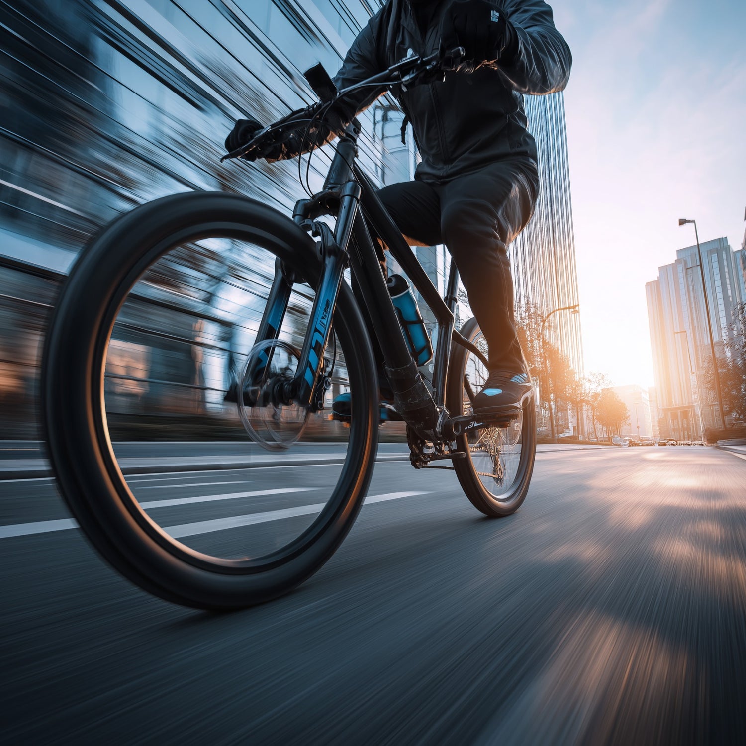 Sportlicher Radfahrer als Symbol für das gesamte Zubehörsortiment für Auto, Fahrrad und Motorrad – alle Produkte als Übersicht bei FAHRFREUDE24